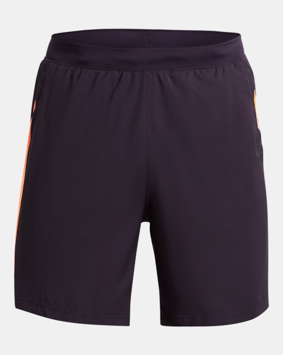 Men's UA Launch 7'' Graphic Shorts in Purple image number 6